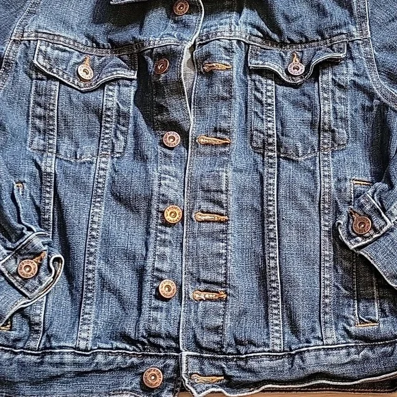 Wrangler Womens Classic Denim Jacket - Blue Size M - Picture 3 of 11